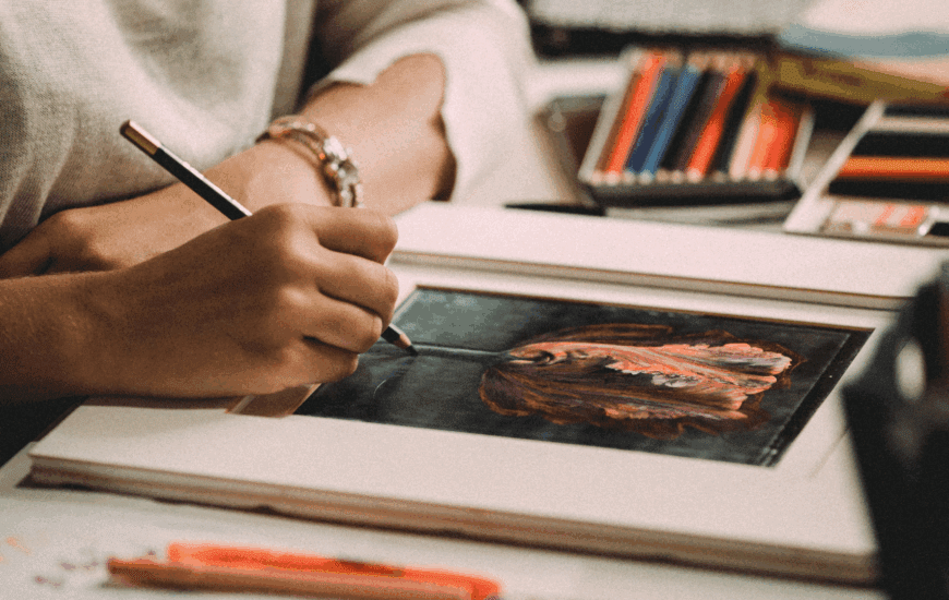 A collage showcasing the Artwork Submission process for the 3rd WCTCIM, featuring diverse art forms like painting and poetry.